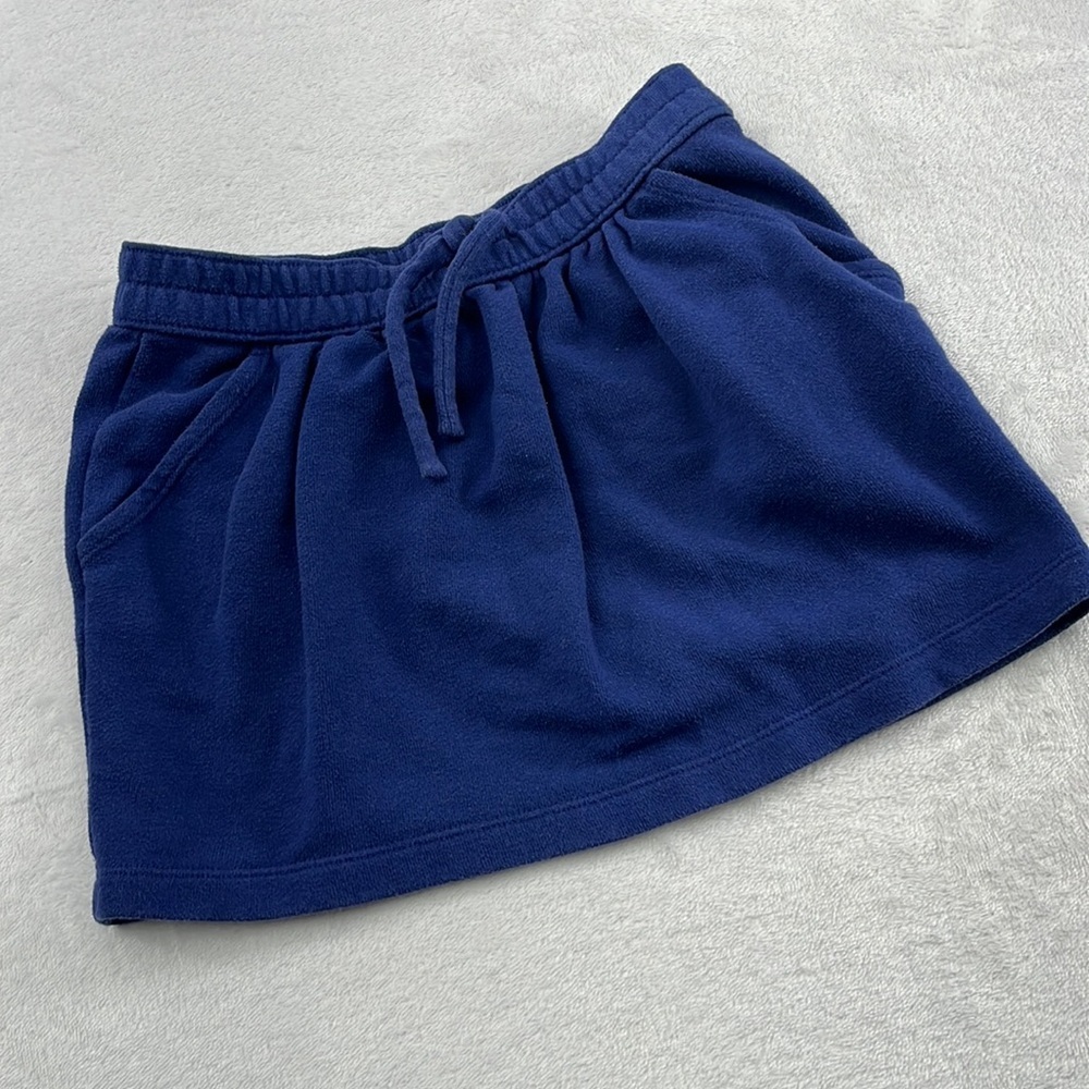 Gymboree 7 Girls Navy Skirt Pockets Cotton‎ Blend